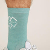 Men's Icebreaker Merino Lifestyle Fine Gauge Crew IB Logo Reflections Socks Cloud Ray/Snow-Apparel-33-OFF