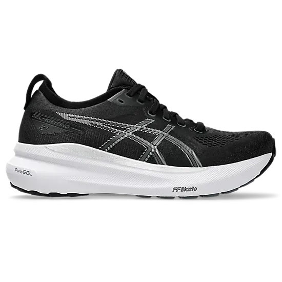 Women's Asics GEL-KAYANO 31 WIDE (D) Black/ Pure Silver-SOULIER, shoes-33-OFF