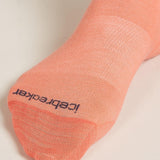 Women's Icebreaker Merino Fine Gauge Crew IB Logo Reflections Socks Tang/Graphite-Apparel-33-OFF