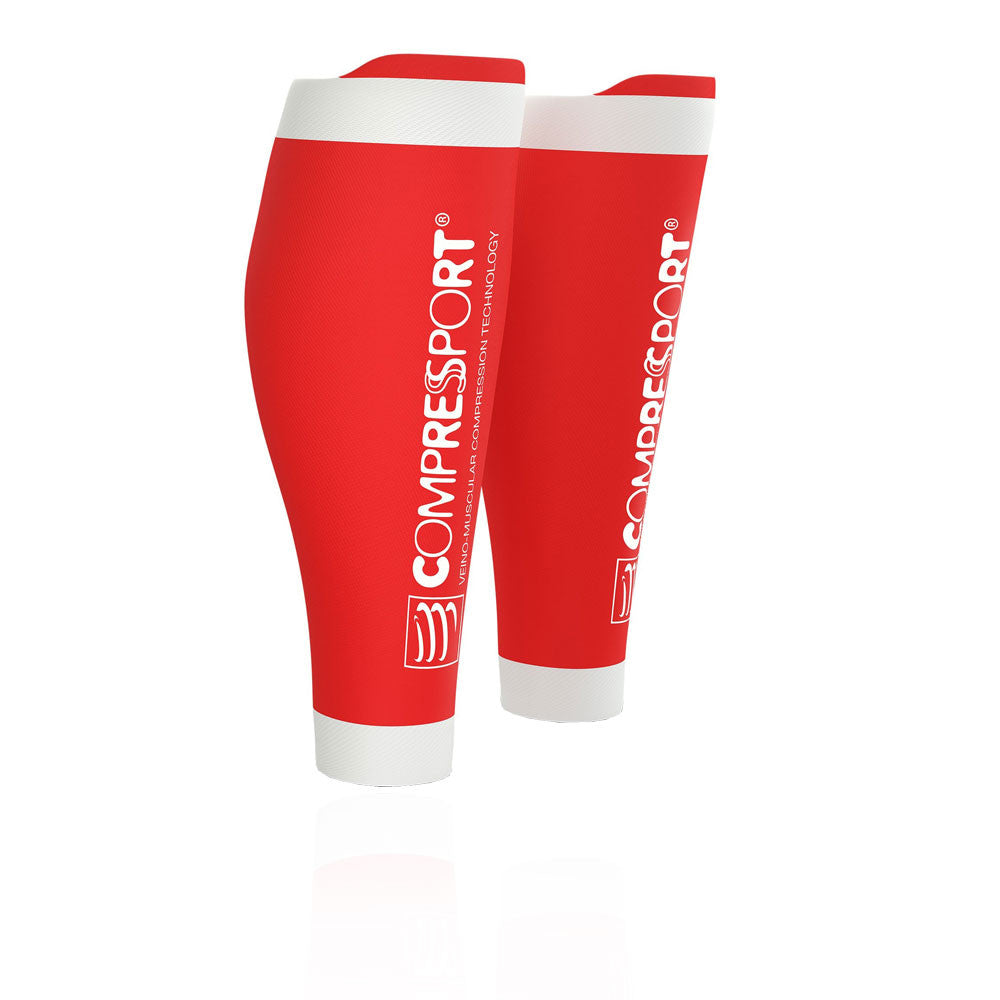 Compressport R2 Calf Guard Compression Red-Apparel-33-OFF