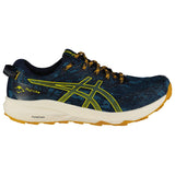 Men's Asics Fuji Lite 3 Trail Running Shoes Ink-Teal-Golden-Yellow-Shoes-33-OFF