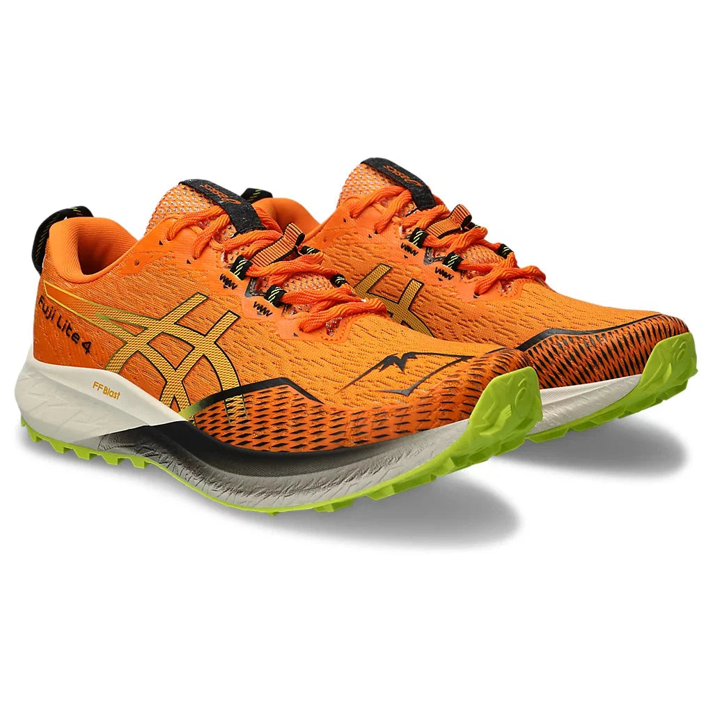 Men's Asics Fuji Lite 4 Bright Orange/Neon Lime-SOULIER, shoes-33-OFF