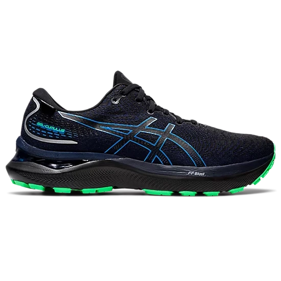 Men's Asics GEL-CUMULUS 24 GTX Black/Blue Coast-SOULIER, shoes-33-OFF