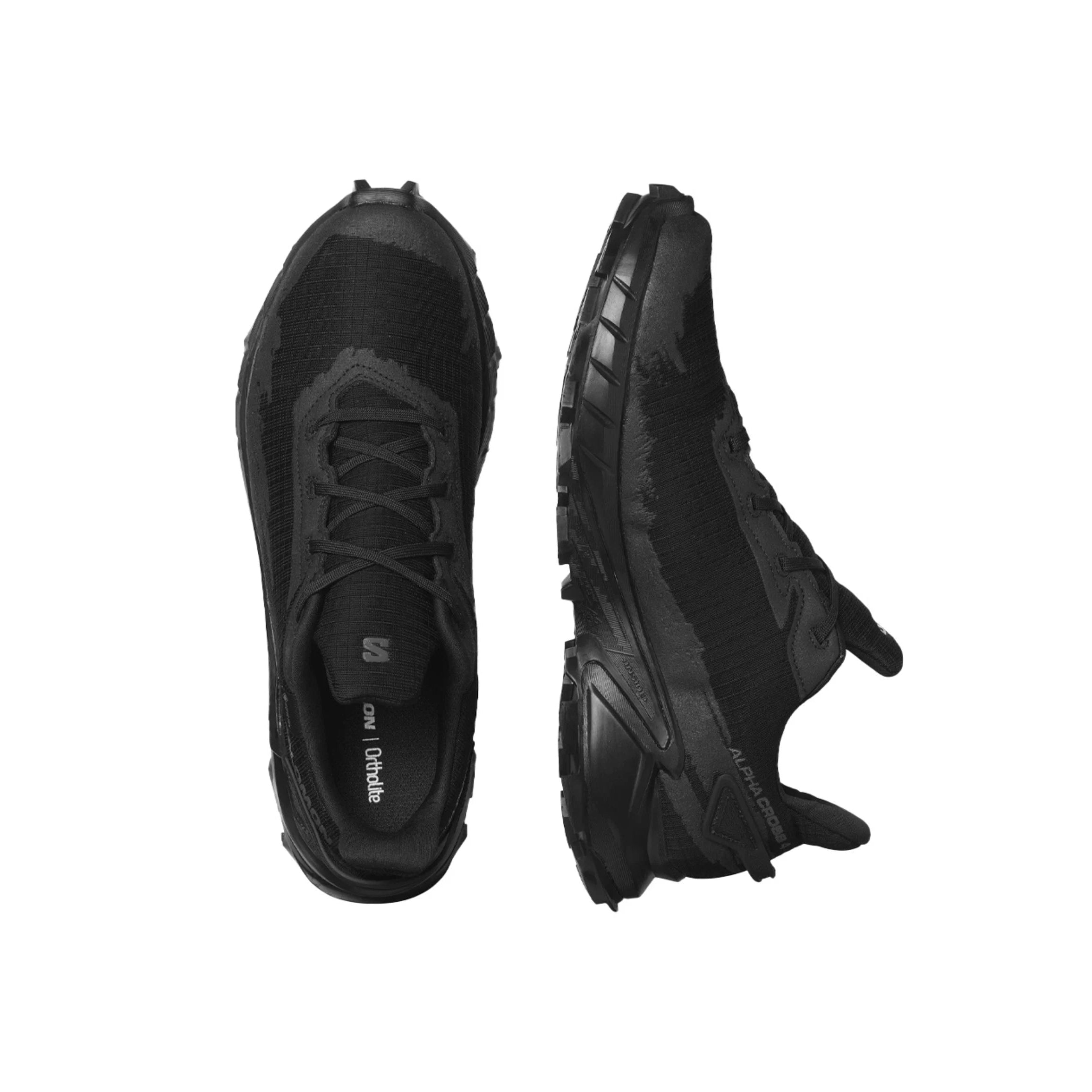 Men's Salomon Alphacross 4 GTX Black-SOULIER, shoes-33-OFF