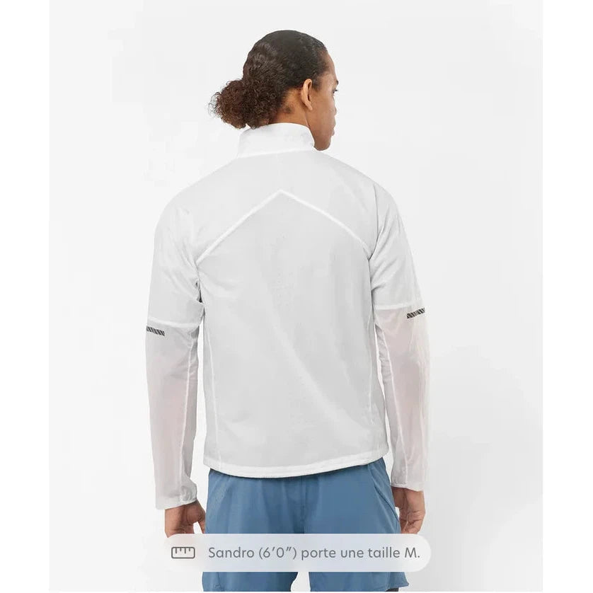 Men's Salomon Sense Flow Jacket White ASH-Apparel-33-OFF