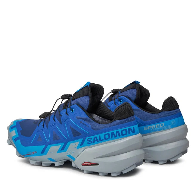 Men's Salomon Speedcross 6 GTX Blue Print / Ibiza Blue / Quarry-SOULIER, shoes-33-OFF