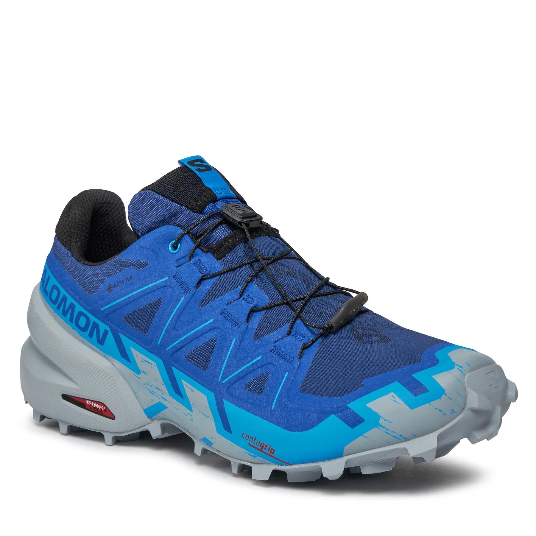 Men's Salomon Speedcross 6 GTX Blue Print / Ibiza Blue / Quarry-SOULIER, shoes-33-OFF