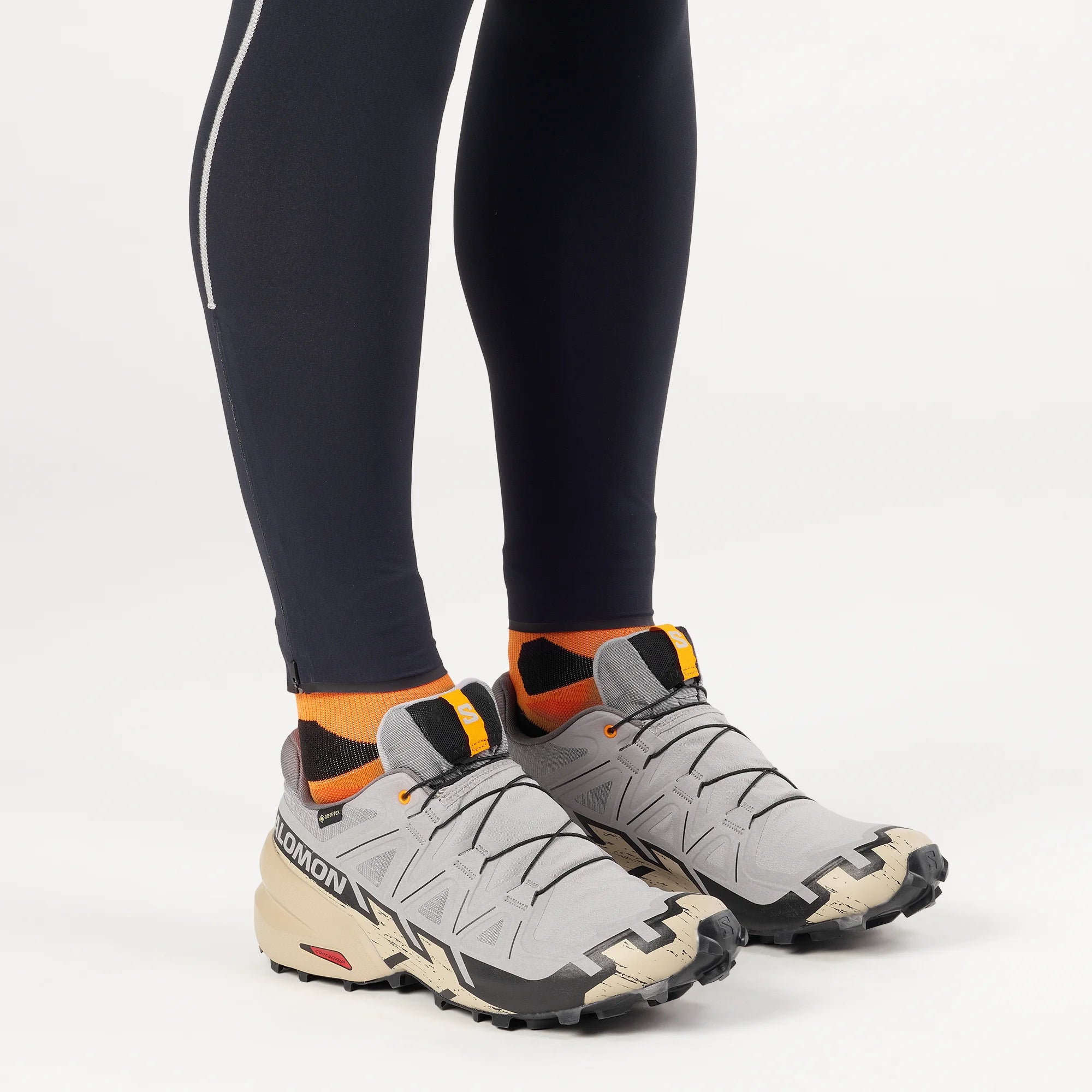 Men's Salomon Speedcross 6 GTX Gull/Whpep/Black-SOULIER, shoes-33-OFF