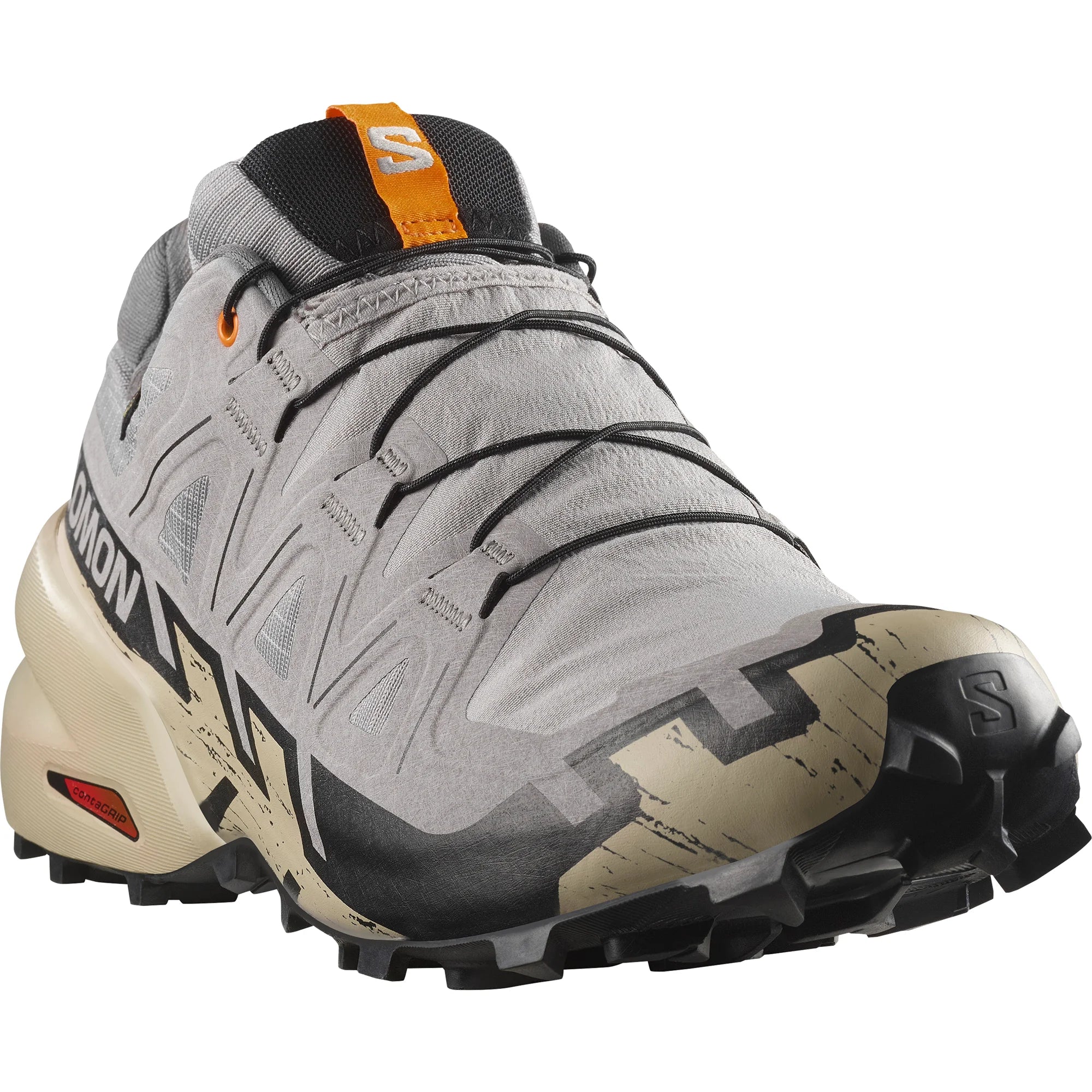 Men's Salomon Speedcross 6 GTX Gull/Whpep/Black-SOULIER, shoes-33-OFF