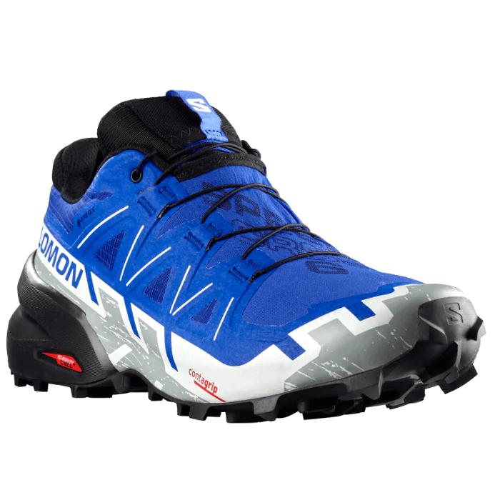 Men's Salomon Speedcross 6 GTX Nautical Blue / Black / White-SOULIER, shoes-33-OFF