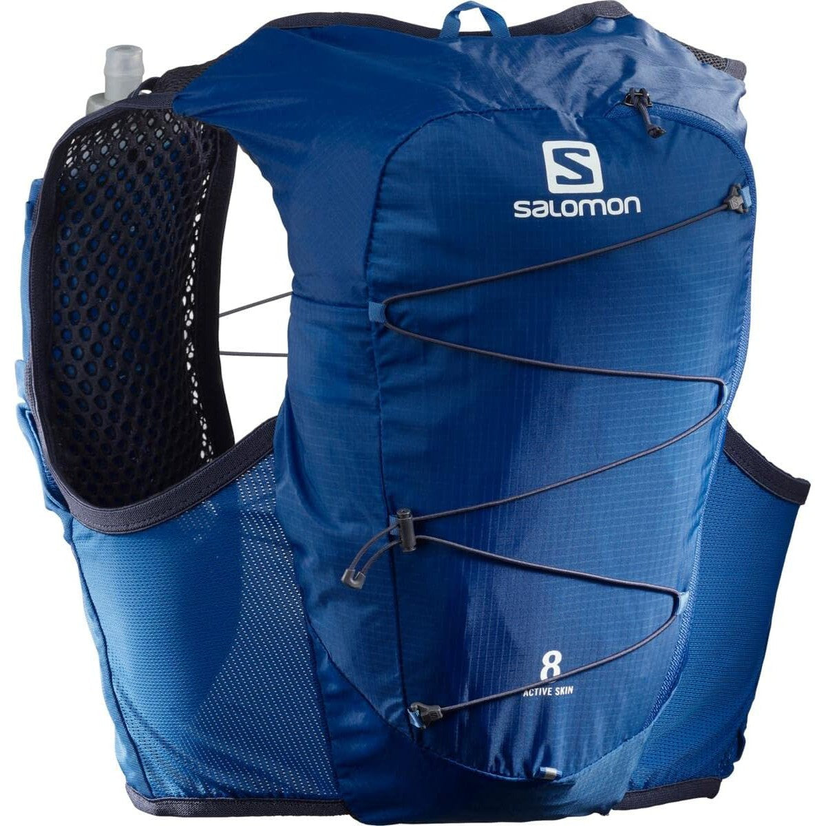 Salomon Active Skin 8 with flasks Nautical blue-Accessories-33-OFF