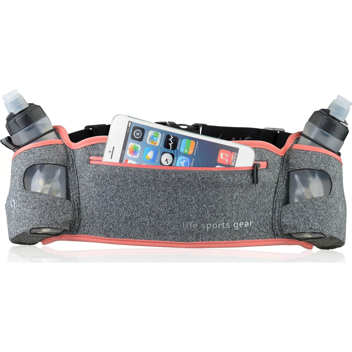 Unisex Life Sports Gear Eco Wave Hydration Belt Coral S/M-Accessories-33-OFF