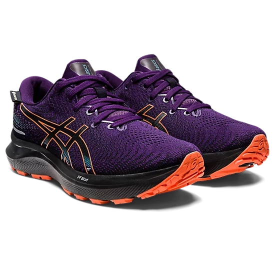 Women's Asics GEL-CUMULUS 24 GTX Night Shade/Nova Orange-SOULIER, shoes-33-OFF