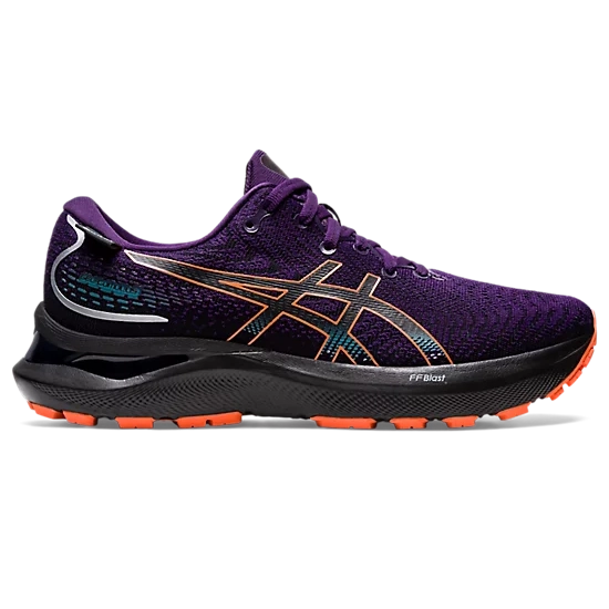 Women's Asics GEL-CUMULUS 24 GTX Night Shade/Nova Orange-SOULIER, shoes-33-OFF