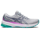 Women's Asics GT-1000 11 Grey/Diver Blue-33-OFF