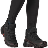 Women's Salomon Cross Hike 2 Mid GORE-TEX Hiking Boots Black/Chocolate Plum-SOULIER, shoes-33-OFF