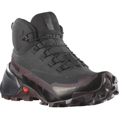 Women's Salomon Cross Hike 2 Mid GORE-TEX Hiking Boots Black/Chocolate Plum-SOULIER, shoes-33-OFF