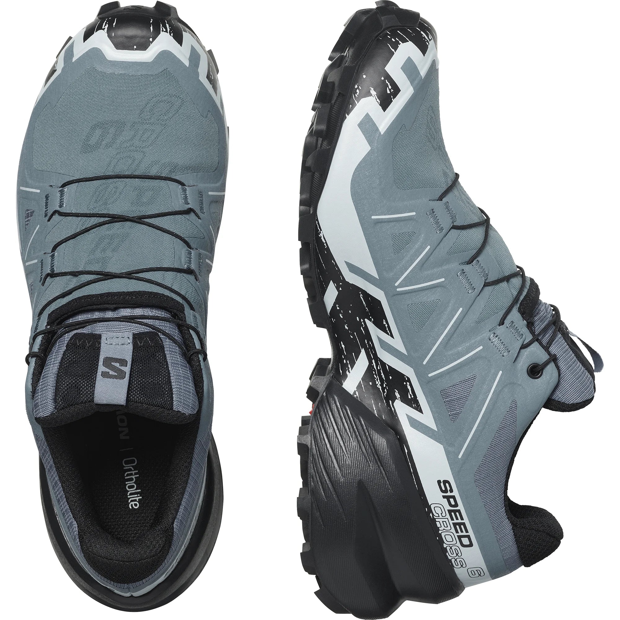 Women's Salomon Speedcross 6 GTX Flint/Black/Hea-SOULIER, shoes-33-OFF
