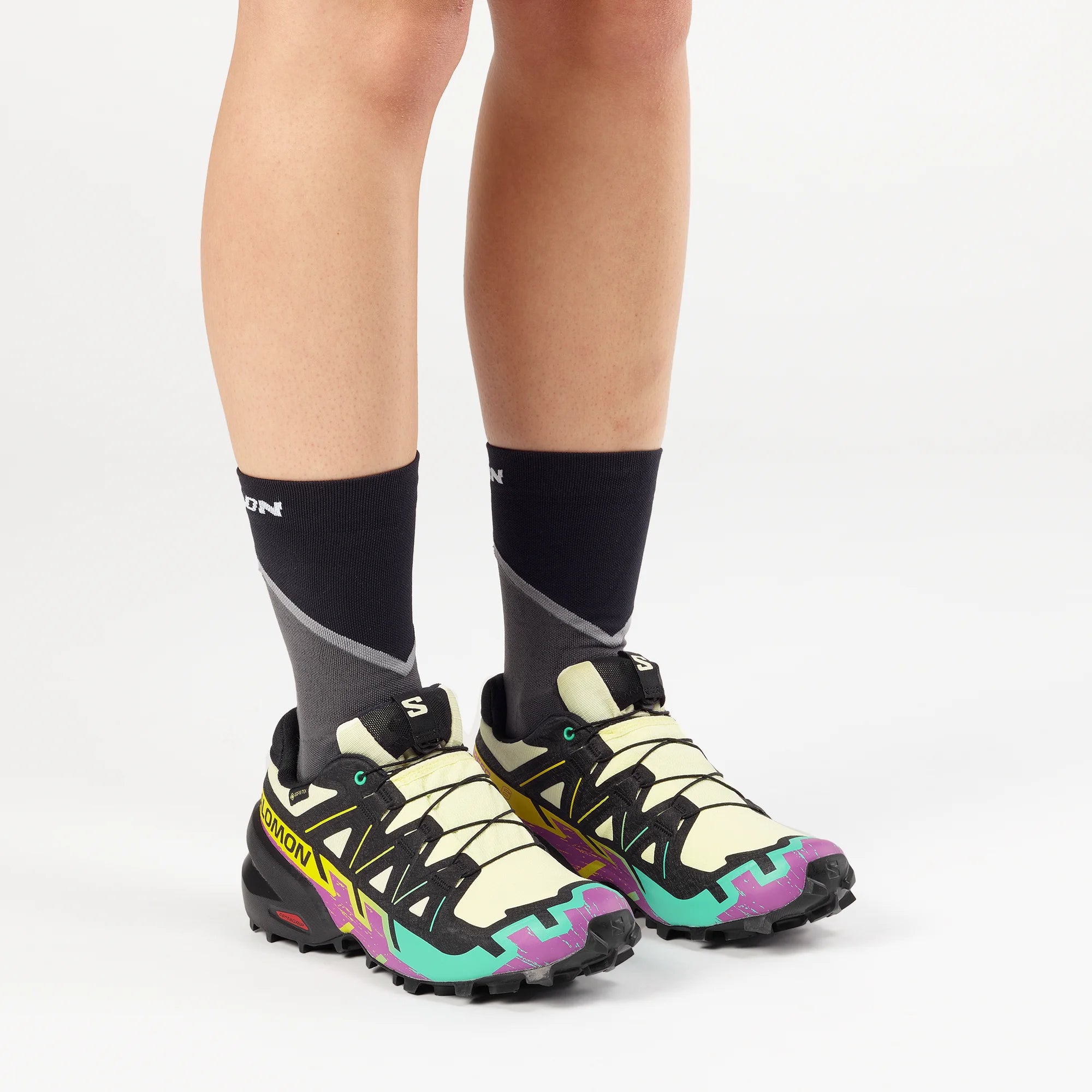 Women's Salomon Speedcross 6 GTX Tyello/Black/Wa-SOULIER, shoes-33-OFF