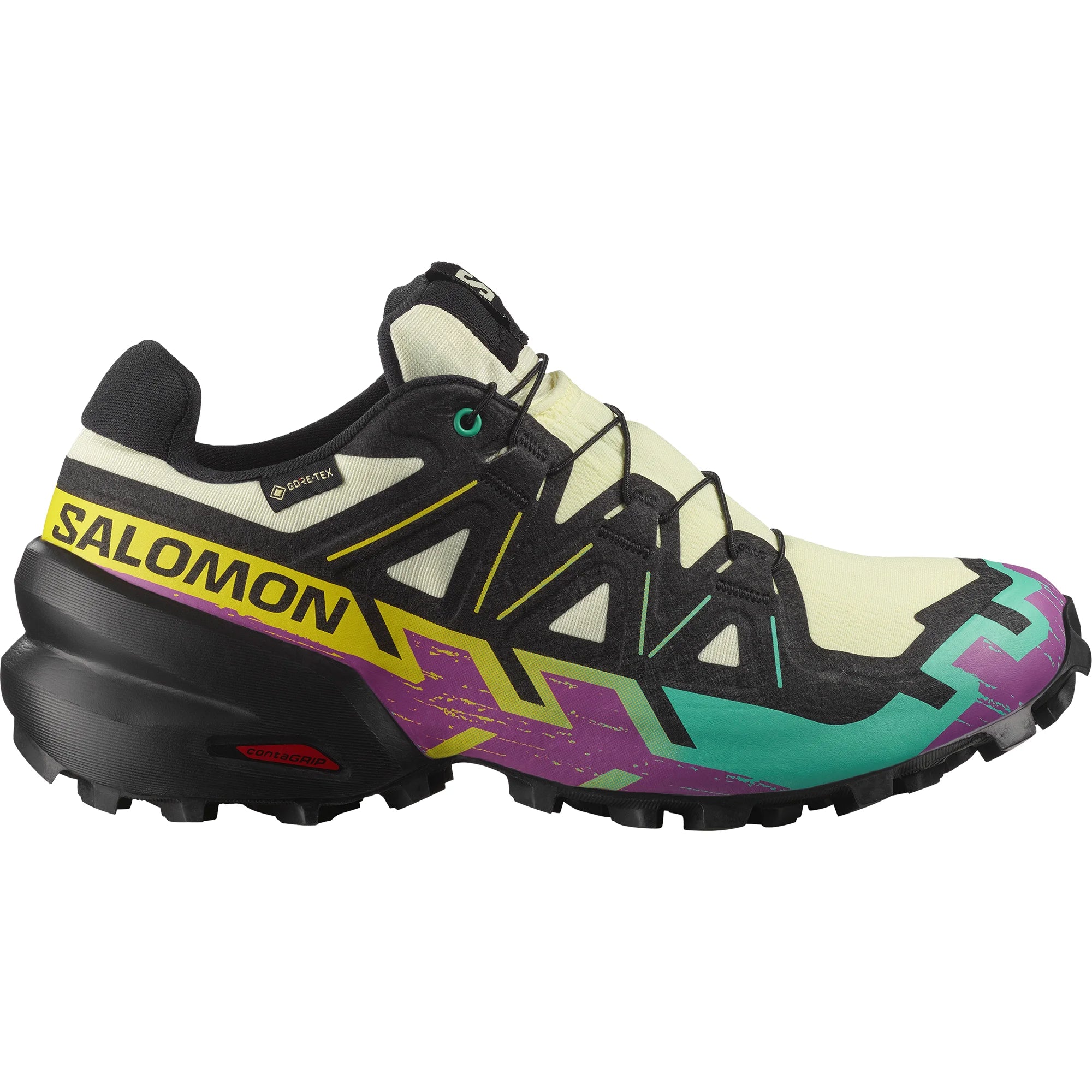 Women's Salomon Speedcross 6 GTX Tyello/Black/Wa-SOULIER, shoes-33-OFF