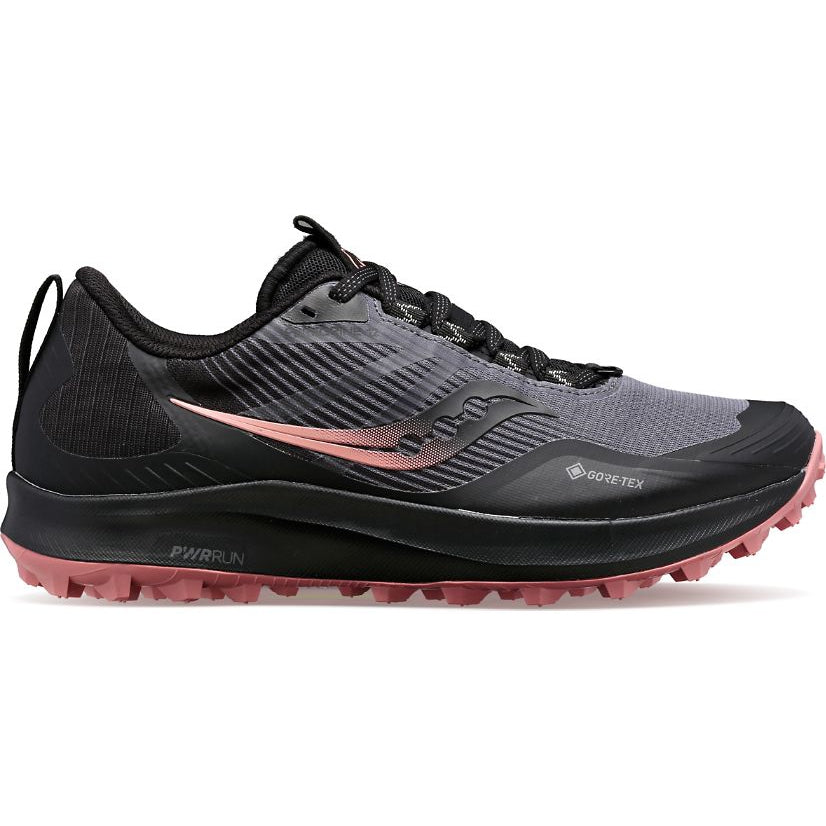 Women's Saucony PEREGRINE 12 GTX CHARCOAL | SHELL-SOULIER, shoes-33-OFF